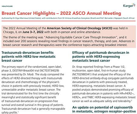 Faits saillants sur le cancer du sein - Congrès annuel de l'ASCO 2022