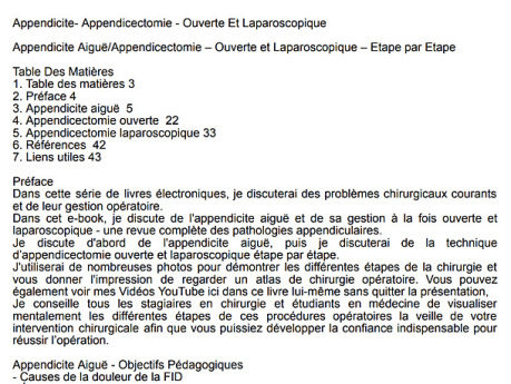Appendicite - appendicectomie - ouverte et laparoscopique