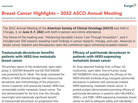 Faits saillants sur le cancer du sein - Congrès annuel de l'ASCO 2022