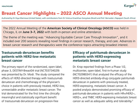 Faits saillants sur le cancer du sein - Congrès annuel de l'ASCO 2022