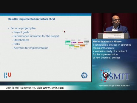 Dispositifs technologiques dans les salles d'opération du futur - SMIT 2019