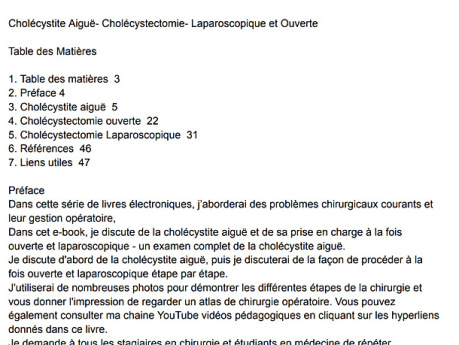 Cholécystite aiguë - cholécystectomie - laparoscopique et ouverte