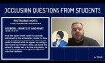 Questions d'Etudiants à Propos de l'Occlusion
