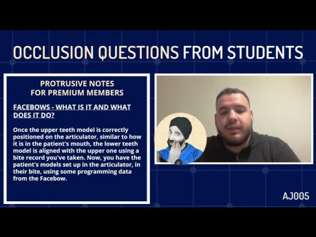 Questions d'Etudiants à Propos de l'Occlusion