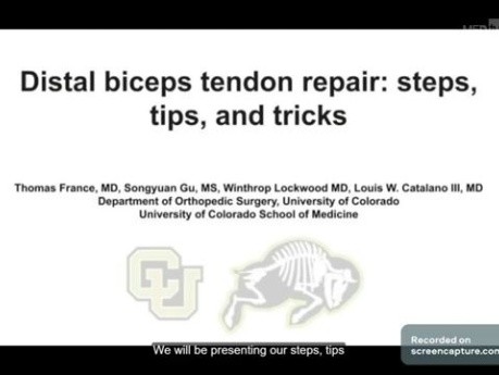 OrthoProcédue - Réparation du Tendon Distal du Biceps