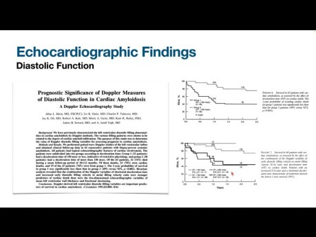 Évaluation Echocardiographique de l'Amylose Cardiaque
